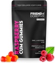 Raspberry C*M Gummies – Mejora el volumen de esperma y carga – Suplemento de volumen de semen – 60 cápsulas