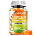 Calcio 1200 mg con vitamina D3 Gummies, Calcio Citrate Chewables con Magnesio Zinc Vitamina K2 Borón, Bone Health, Sugar Gratis, 60 Cuenta