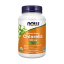 AHORA Suplementos de alimentos, Clorella orgánica 500 mg con clorofila natural, beta-caroteno, carotenoides mixtos, vitamina C, hierro y proteína, 200 tabletas