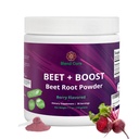 Boost Organic Beet Root Powder - Berry Flavored Beetroot Powder con Acai, Stevia, Vitamina C, Micro Ingredientes Beet Juice Powder, Pre Workout for Athletics, Vegan, Non-GMO