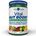 Vital Planet - Vital Gut Boost Powder por Brenda Watson, PBS Gut Check Hope Suplemento con fibra 35, Omega 3 Oil, Probiotics, y Enzymes Digestivos, 8.1oz, 230 Grams, 30 Servings