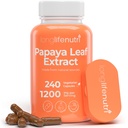LongLifeNutri Papaya Leaf Extract Supplement 1,200mg per Serving - 240 Vegetarian Capsules, 4-Month Supply, de Carica Papaya for Daily Wellness, GMP Certified, Made in USA