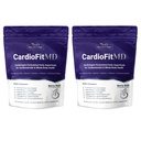 1MD Nutrición CardioFitMD - Beets Vegan Superfood Keto- Heart Health Powder - Nitric Oxide Supplement - Beet Root Powder for Healthy Blood Pressure & Circulation - High Fiber Drink - 30 Days (2-Pack)