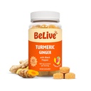 Curcumina de Turmérica BeLive con Pepper Negro > jengibre - 500 mg de suplemento de Turmérico y jengibre para soporte inmunitario, piel sana y movilidad - Flavor tropical