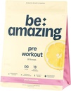 SER AMAZING Pre Workout Powder, Suplemento Vegan con 125mg Natural Caffeine, Ashwagandha y Adaptogens, Azúcar Free Drink Mix for Men and Women, Gluten Free, Non GMO, Pink Lemonade, 30 Servings