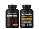 NutraChamps Energy &amp; Metabolic Support: Ginseng &amp; Berberine Duo