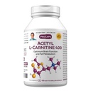 ANDREW LESSMAN Acetyl L-Carnitine 400 mg - 60 cápsulas - Soporte para sistema nervioso, metabolismo de grasa y energía, función cerebral saludable, flujo sanguíneo saludable al cerebro. Cápsulas fáciles de cambiar.