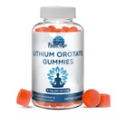 Lithium Orotate Gummies 5mg por Serving - Tested, Plant Based. Alterante a gotas de litio o pastillas. Trace Mineral for Mood Support- Strawberry Flavored Lithium Supplements- 60 Count