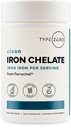 Tipo Zero Iron Chelate Capsules (18 MG, 240 CAPS) de Ferrochel Ferrous Bisglycinate Chelate - Non-GMO y Gluten Free