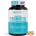 GOBIOTIX Multivitamínico con Probióticos y Enzimas Digestivos - 25 Billones CFU - Salud Digestiva, Probióticos para Mujeres y Hombres - Píldoras Gratuitas - 90 cápsulas