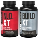 Fabricante de musculoso Jacked Factory Suplemento Stack - Build-XT Muscle Builder & N.O. XT Nitric Oxide Boosting Agent for Dual Support (30 Day Supply)