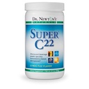 Dr. Newton's Naturals Super C22 Effervescent Vitamin C Fizzy Powdered Drink Mix con 22 Fuentes Naturales de Vitamina C – 1500mg -8.9 Unce Can