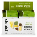 Skratch Labs Energy Chews ← Gummies for Running, Cycling, and Sports Performance TEN Gel Alternative ← Matcha + Lemon (10 Pack) TEN Gluten Free, Vegan
