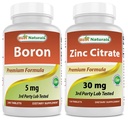Borón 5 mg " Citrato de zinc 30 mg