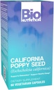 Bio Nutrition California Poppy Herbal Suplemento 60 Vegetarian Capsules ← Relajación Natural " Relieve al estrés Silencioso " Mood