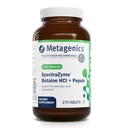 Metagenics SpectraZyme Betaine HCI + Pepsin - Supports Stomach Health &amp; Aids in Digestion* - with Betaine HCl & Pepsin - Proteolytic Digestive Enzyme* - Non-GMO - 135 Servings - 270 Cuadros