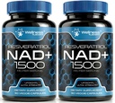 WELLNESS LABSRX NAD Suplemento, 1500mg - Liposomal NAD+ Suplemento con Resveratrol, NAD Plus Boosting - Apoyo a la salud celular, resistencia y envejecimiento saludable - Ultra Strength Capsules, USA Made - 2 Pack
