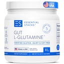 Esenciales Gut L-Glutamine Powder - Exclusivamente Hecho en Estados Unidos - Pure L Glutamine Powder for Gut Health (100 Servings, Unflavored)