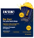 BeMe BeZen Sleep Aid Supplement Natural Without Melatonin - 2X Absorption Than Pills - Ayuda para adultos con Magnesio, Ashwagandha, Chamomile, L-Theanine & GABA - Delicious Pineapple