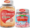 Agrupación: Vitamina C + D3 + Cigüeñas Zinc para adultos 50 + &amp; Vitamina K2 Gummies