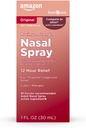 Cuidado básico Máximo Fuerza 12 Hora Nasal Spray, Oxymetazolina Solución HCl, Alivio de Congestión, Medicina Fría y Alergia, Decongestant, 1 fl oz (Pack of 1)