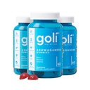 Goli Ashwagandha & Vitamin D Gummy - 180 Conde - Berry mixto, KSM-66, Vegan, Planta base, No GMO, Gluten-Free & Gelatin Free Relax. Restaurar. Relájate, Pack de 3