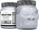 Primal Creatine Monohydrate Powder (400 Grams) ← Unflavored Micronized Creatine Muscle Development Supplement for Pre-Workout & Recovery Н 5g Creatine Monohydrate per Serving