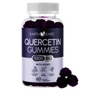 Quercetina Gummies con Elderberry, Zinc &amp; Vitamina C – Suplemento de Apoyo Inmunitario – Antioxidante &amp; Seasonal Wellness – Vegan, Non-GMO, Natural Berry Flavor – 60 Gummies