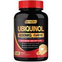 DRFOSTER Coq10 400mg Softgels Ubiquinol con PQQ & Vitamina E, Aceite de Oliva, Corazón, Cerebro &amp; Energía Soporte - 120 días de suministro