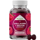 Peptides de colágeno hidrolizado para Mujeres con Biotina - Peluquería, Esquí y uñas Vitaminas para elasticidad, Vitality & Hydration Gummies - Biotina natural y Collagen para Mujeres - 90 Cuenta