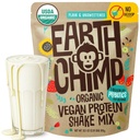 EarthChimp Organic Vegan Protein Powder - with Probiotics - Non GMO, Dairy Free, Non Whey, Plant Based Protein Powder for Women and Men, Gluten Free - 26 Servings 32 Oz (Plain &amp; Unsweetened) No Scoop