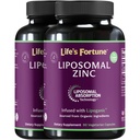 Liposomal Pure Zinc Picolinate Suplemento con Copper, Immune Support, Metabolism, y Skin Health TENIDO High Potency, for Adults Men &amp; Women TEN Powerful Antioxidant TEN 90 Capsules (Pack of 2)