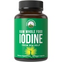 Suplemento integral de alimentos crudos de Kelp orgánico (Ascophyllum Nodosum) por Peak Performance. Potasio Iodide Tablas de soporte. para Metabolismo, Energía e Inmune. 120 cápsulas veganos, píldoras.