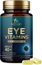 Suplemento de vitaminas del ojo - Advanced Eye Care Vitamin with Lutein, Zinc, Vitamins C, E, Zeaxanthin & Minerals - Vision Multivitamin for Macular Health " Dry Eyes, Vegan, Bottled in USA - 60 cápsulas