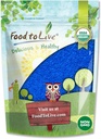 Alimentos para Vivir Orgánica Azul Espirulina Polvo, 4 Libras – No GMO, Puro Azul-Grand Algae Extracto, Vegano, No-Irradiado, Grande para Jugos, Smoothies, Shakes, Bebidas, y Colorear Alimentos