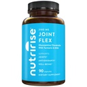 NutriRise Glucosamine Chondroitin Quercetin &amp; MSM with Turmeric Curcumin 2100mg Triple Strength Joint Support Supplement for Women &amp; Men with Boswellia & Bromelain, Gluten Free, Non GMO, 90 Count