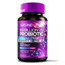 100 Billion CFU Probiotic - Daily Digestive Gut Health Supplement for Men &amp; Women - Lactobacillus acidophilus, Bifidobacterium & Prebiotics - Non-GMO, Gluten & Dairy Free, Shelf-Stable - 60 cápsulas