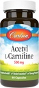 Carlson Labs Acetyl L-Carnitine, 500 mg, 60 cápsulas