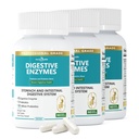 Enzimas digestivas de 800 mg para hombres y mujeres con probióticos " , 8 enzimas clave, Protease, Amylase " Lipase ANTE 270 cápsulas - Un suministro de 90 días para la limpieza " Alivio de gas - Non-GMO