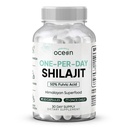 Organics Ocean One-Per-Day Shilajit for Hombre and Women - Natural Shilajit Supplement for Age-Defying, Bone Strength, Hormone Support and More - 30 Shilajit Capsules