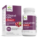 OPC naturalmente clínico Corazón - Suplemento de salud cardíaca con Magnesio, Vitamina B6, Extracto de semillas de uva - Suplemento dietético para la circulación de la salud de la arteria - 60 cápsulas