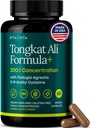 Potent Longjack - Tongkat Ali &amp; Fadogia Agrestis Suplemento para Hombres &amp; Mujer Energía, T Apoyo, Lean Muscle Growth & Recuperación, Hormonal Balance, Pre-Workout with Vegan NAC Liver Detox &amp; Cleanse