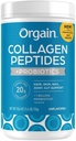Colágeno de orgaina +Superalimentos con 20 gramos de colágeno de grano y vitamina C, desaliñado, 25,6 oz