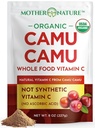 Camu Camu Powder Vitamina Orgánica C - 8 oz Bolsa 45 Servings - Raw Camu Camu Berry, Natural VIT C Suplemento Polvo para Soporte Inmunitario - Vegan, No GMO