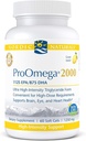 Nordic Naturals ProOmega 2000, Lemon Flavor - 2150 mg Omega-3 - 60 Soft Gels - Ultra High-Potency Fish Oil - EPA & DHA - Promueve Cerebro, Ojo, Corazón, & Immune Health - Non-GMO - 30 Servings