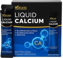 Suplemento de calcio líquido sin edad para hombres de mujeres con bajos de mar Extracto y vitamina D8 - Suplementos de alta absorción de la fuerza ósea, sabor natural, libre de gluten - 25 ml (15 conde)