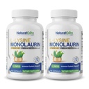 L-Lysine + Monolaurin 600mg 1:1 Ratio, 2 Pack, 200 cápsulas