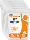 BulkSupplements.com Soja Lecithin Powder - Lecithin Suplemento, Lecithin Powder Food Grade - Gluten Free, 1200mg por Serving, 5kg (11 lbs) (Pack of 5)