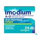 Imodium A-D Fast-Acting Anti-Diarrheal Softgels, Loperamida HCl 2 mg, Travel Essential Diarrhea Relief Medicine for Adults, 24 Conde, Anti Diarrhea Pills, Ages 12+, Easy to Swallow