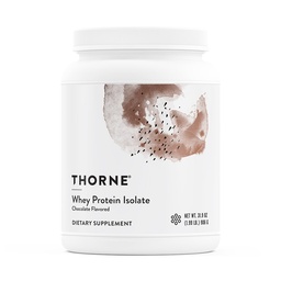 THORNE - Whey Protein Isolate - Balanced Amino Acids Profile with BCAAs - 21 Grams of Easy to Digest Whey Protein Powder - NSF Certified for Sport - Chocolate - Gluten &amp; Soy-Free - 30 Servings